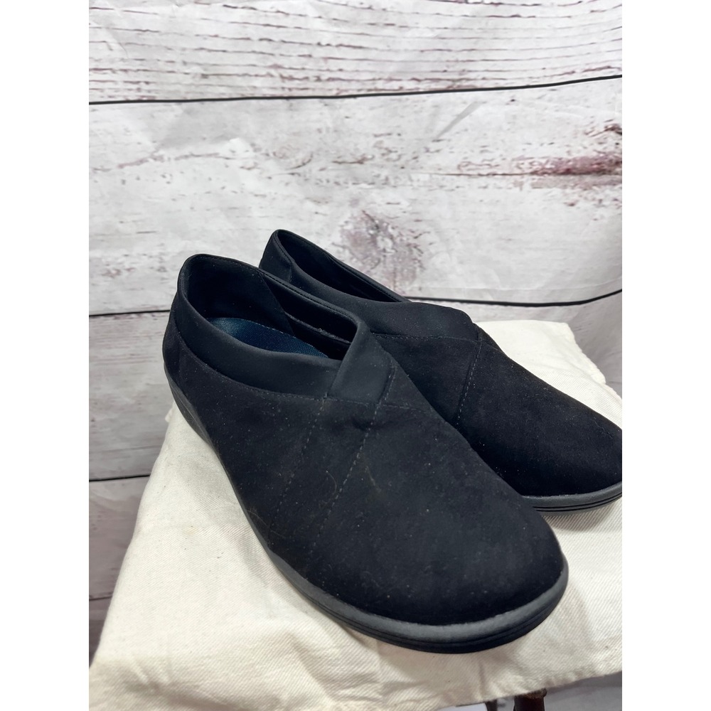 Copper Fit Balance Black Slip On‎ Sneakers Women's Comfort Walking Shoes
